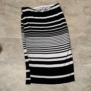 14th & Union Stripped Pencil Skirt